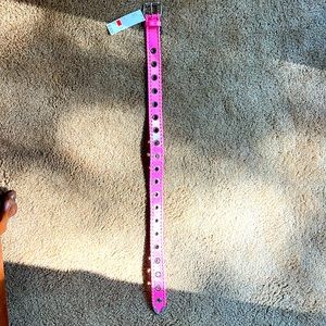 NWT Urban Outfitters Women’s Small Pink Belt with Silver Buckle